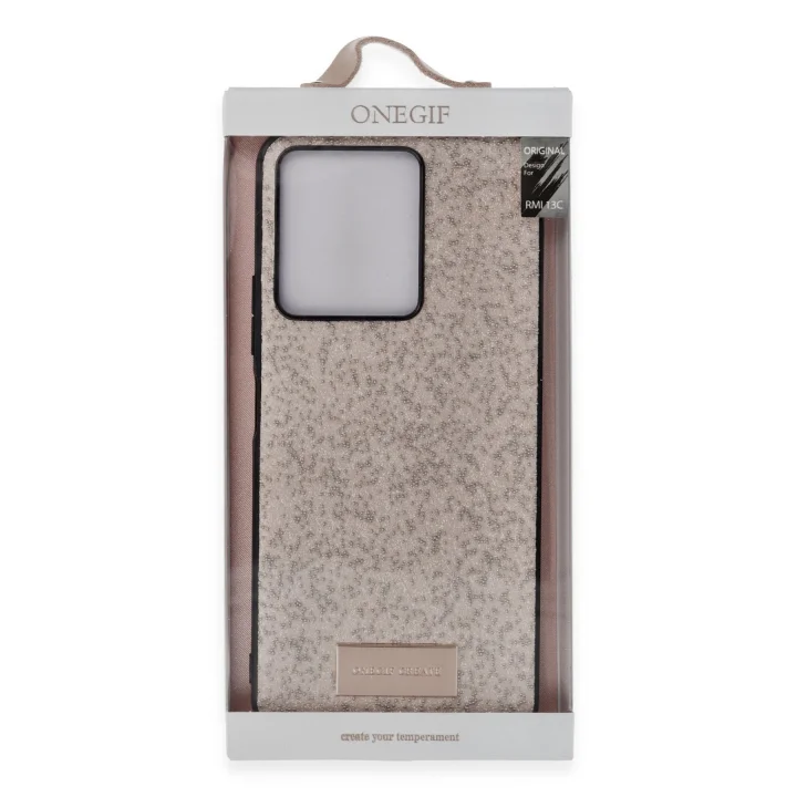 Mey İthalat®  Xiaomi Redmi 13C Bright Simli Kapak - Gold