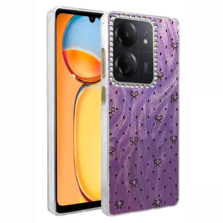 Mey İthalat®  Xiaomi Redmi 13C Kılıf Blade Aynalı Desenli Kapak - Desen 2