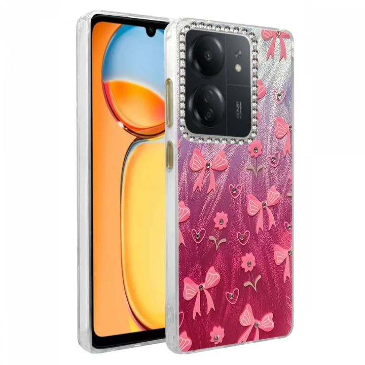 Mey İthalat®  Xiaomi Redmi 13C Kılıf Blade Aynalı Desenli Kapak - Desen 3