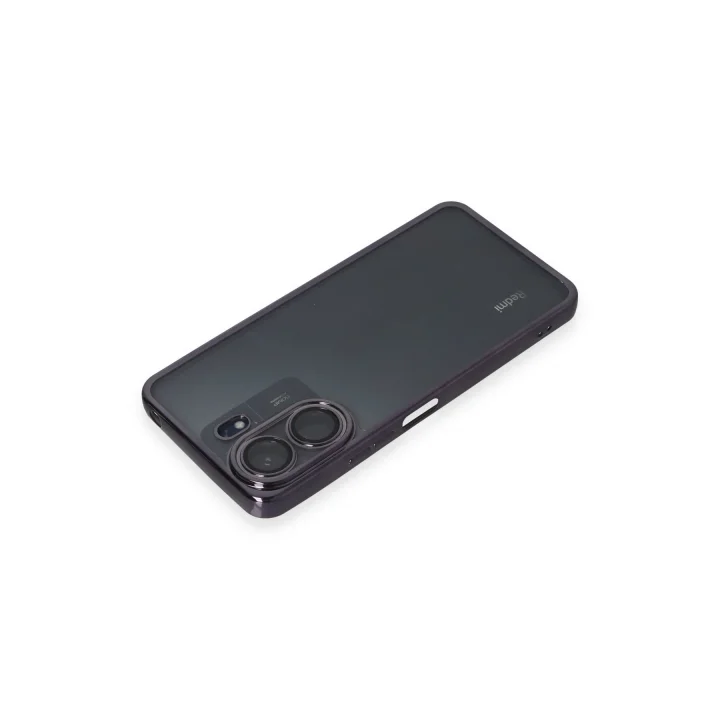 Mey İthalat®   Redmi 13C Kılıf  Lensli Silikon - Mor