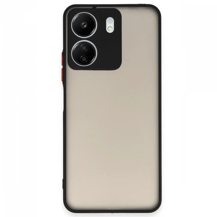 Mey İthalat®  Xiaomi Redmi 13C Kılıf Montreal Silikon Kapak - Siyah