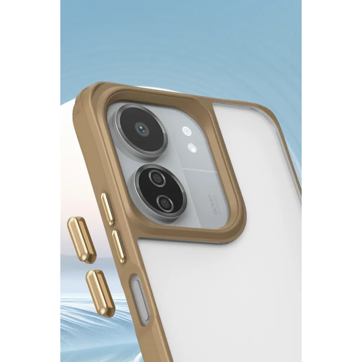 Mey İthalat®  Xiaomi Redmi 13C Kılıf Penta Silikon Kılıf - Çöl Titanyum