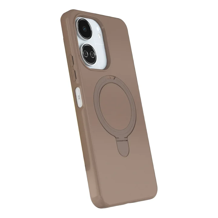 Mey İthalat®  Xiaomi Redmi 13C Regal Magsafe Standlı Kapak - Çöl Titanyum