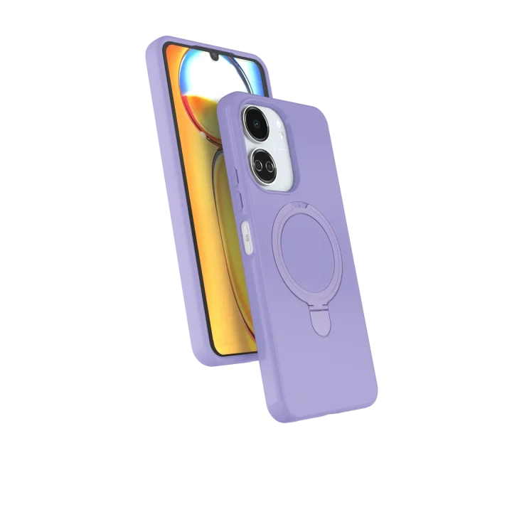 Mey İthalat®  Xiaomi Redmi 13C Regal Magsafe Standlı Kapak - Lila