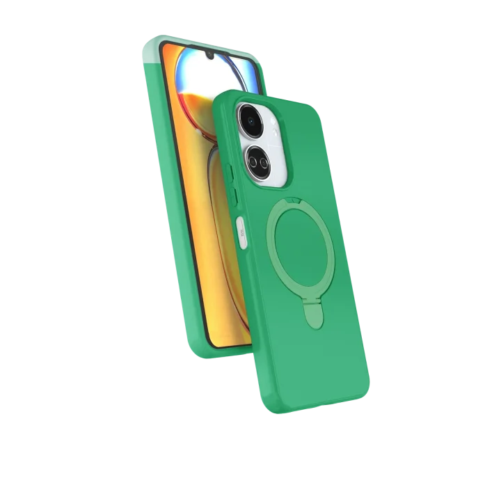 Mey İthalat®  Xiaomi Redmi 13C Regal Magsafe Standlı Kapak - Yeşil
