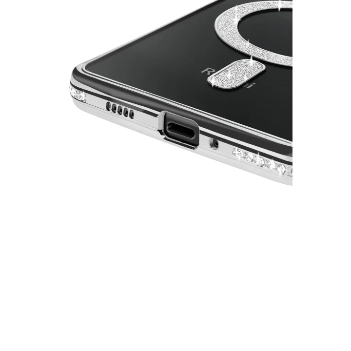 Mey İthalat®  Xiaomi Redmi 14C Joke Simli Magneticsafe Kılıf - Gümüş