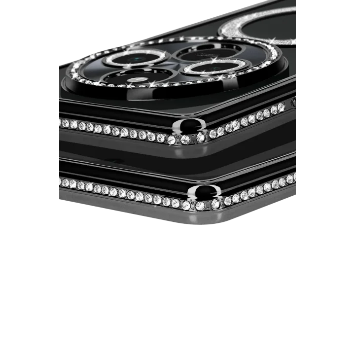 Mey İthalat®  Xiaomi Redmi 14C Joke Simli Magneticsafe Kılıf - Siyah