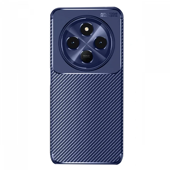 Mey İthalat®   Redmi 14C Kılıf Auto Focus Karbon Kapak - Lacivert