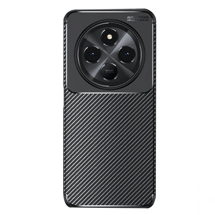 Mey İthalat®   Redmi 14C Kılıf Auto Focus Karbon Kapak - Siyah