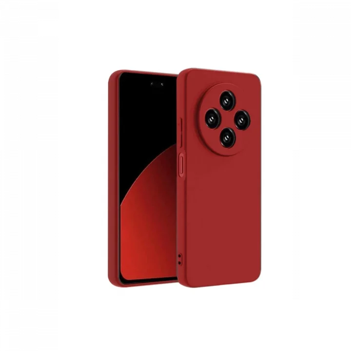Mey İthalat®   Redmi 14C Kılıf First Silikon - Kırmızı