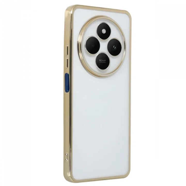 Mey İthalat®   Redmi 14C Kılıf  Lensli Silikon - Gold