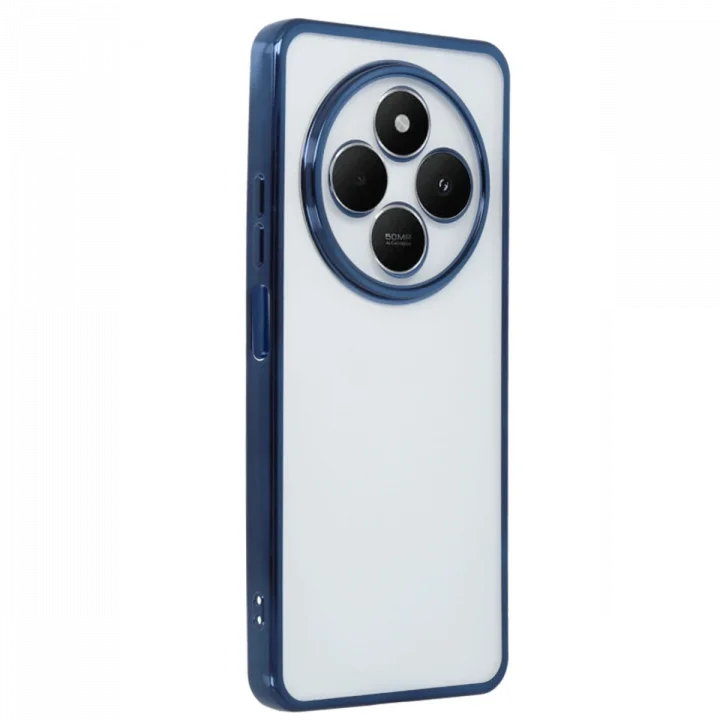Mey İthalat®   Redmi 14C Kılıf  Lensli Silikon - Lacivert
