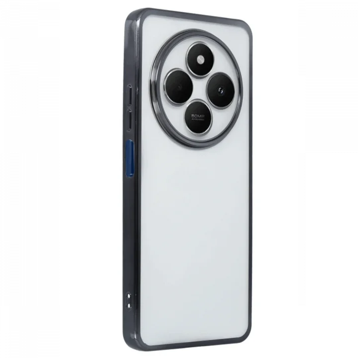 Mey İthalat®   Redmi 14C Kılıf  Lensli Silikon - Siyah