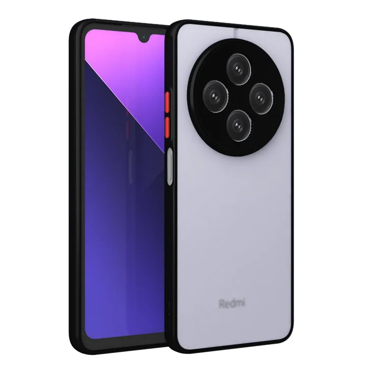 Mey İthalat®  Xiaomi Redmi 14C Kılıf Montreal Silikon Kapak - Siyah