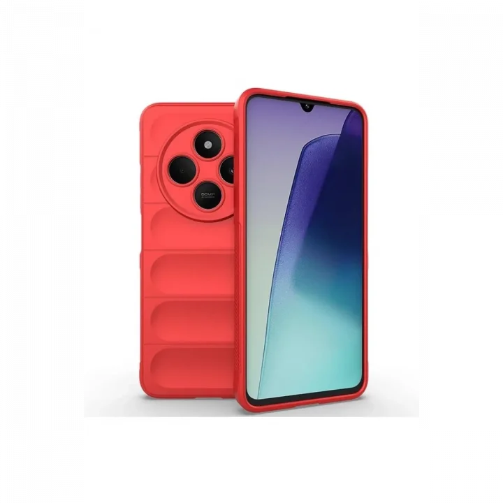 Mey İthalat®   Redmi 14C Kılıf Optimum Silikon - Kırmızı