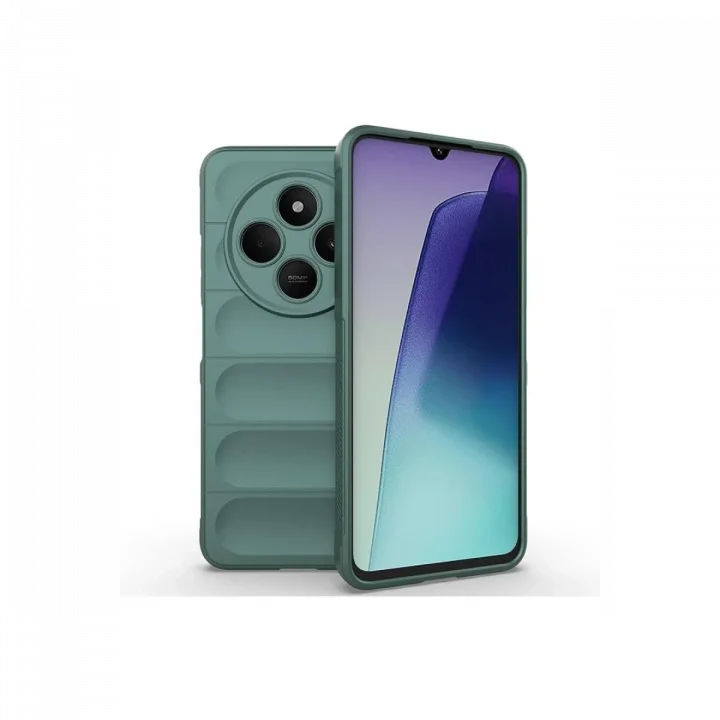 Mey İthalat®   Redmi 14C Kılıf Optimum Silikon - Koyu Yeşil