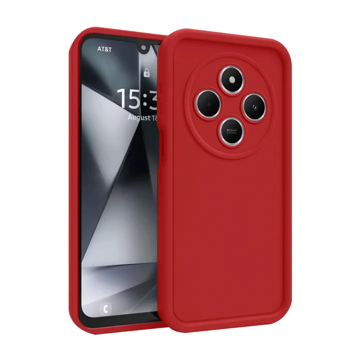 Mey İthalat®   Redmi 14C Kılıf Viera Silikon - Kırmızı
