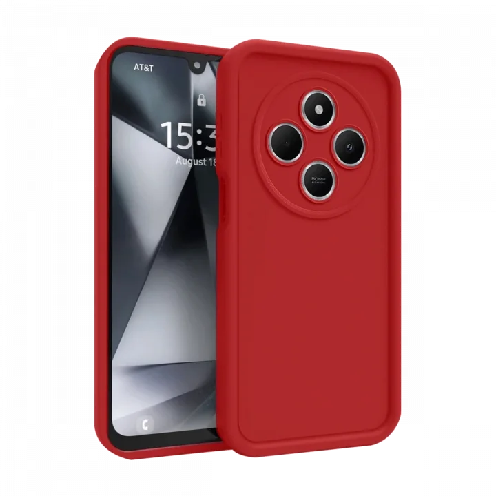 Mey İthalat®   Redmi 14C Kılıf Viera Silikon - Kırmızı