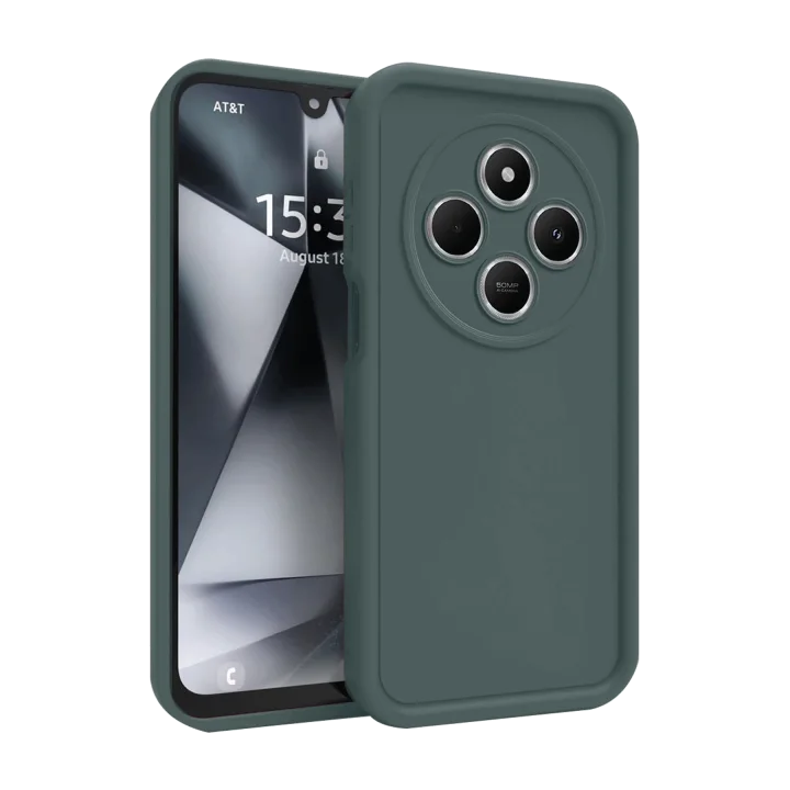 Mey İthalat®   Redmi 14C Kılıf Viera Silikon - Koyu Yeşil