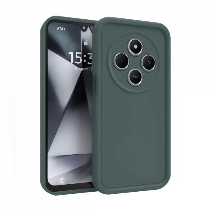 Mey İthalat®   Redmi 14C Kılıf Viera Silikon - Koyu Yeşil