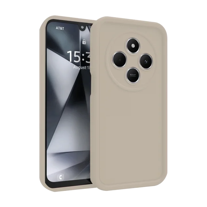 Mey İthalat®  Xiaomi Redmi 14C Kılıf Viera Silikon - Krem