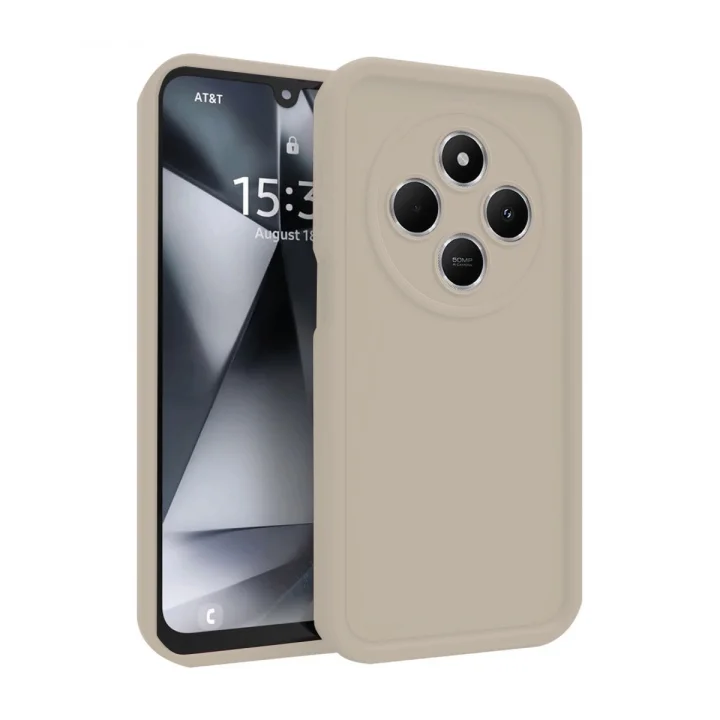 Mey İthalat®  Xiaomi Redmi 14C Kılıf Viera Silikon - Krem