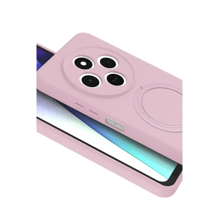 Mey İthalat®  Xiaomi Redmi 14C Regal Magsafe Standlı Kapak - Açık Pembe