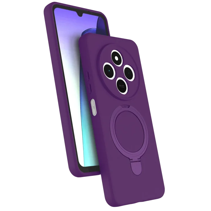 Mey İthalat®  Xiaomi Redmi 14C Regal Magsafe Standlı Kapak - Derin Mor