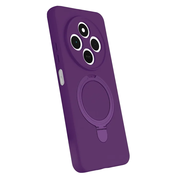 Mey İthalat®  Xiaomi Redmi 14C Regal Magsafe Standlı Kapak - Derin Mor