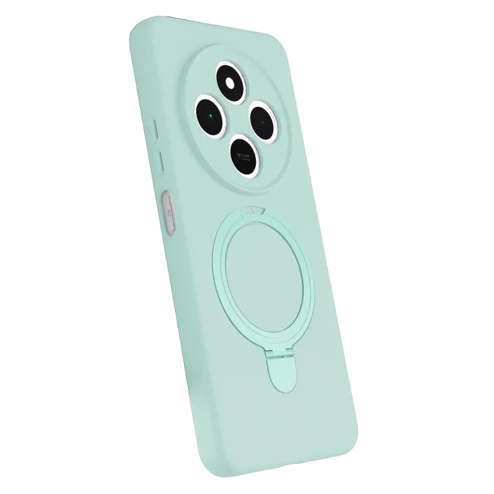 Mey İthalat®  Xiaomi Redmi 14C Regal Magsafe Standlı Kapak - Su Yeşili