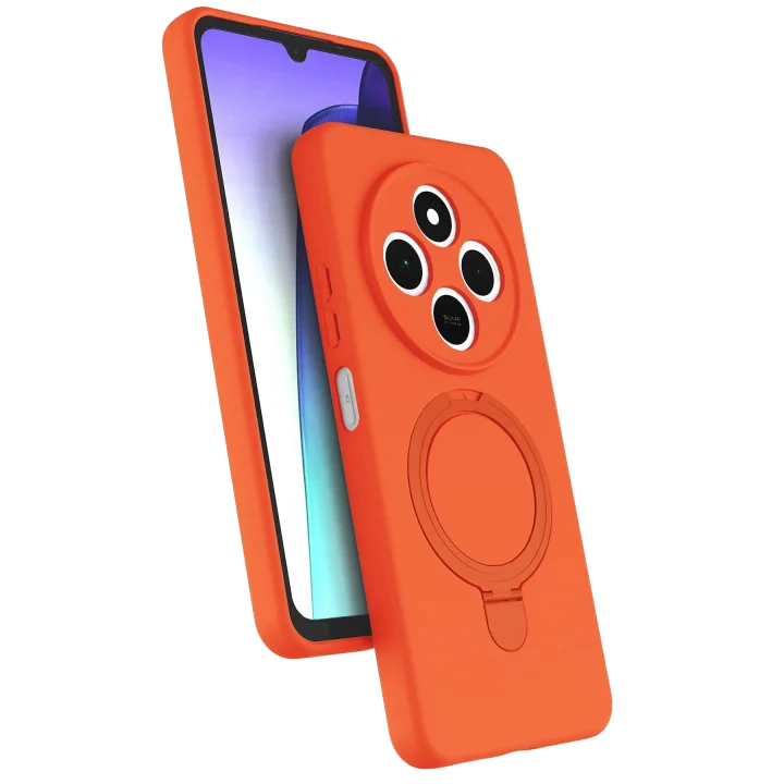 Mey İthalat®  Xiaomi Redmi 14C Regal Magsafe Standlı Kapak - Turuncu