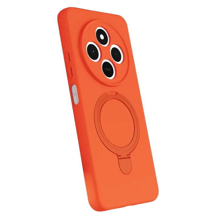 Mey İthalat®  Xiaomi Redmi 14C Regal Magsafe Standlı Kapak - Turuncu