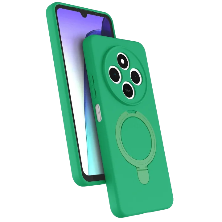 Mey İthalat®  Xiaomi Redmi 14C Regal Magsafe Standlı Kapak - Yeşil