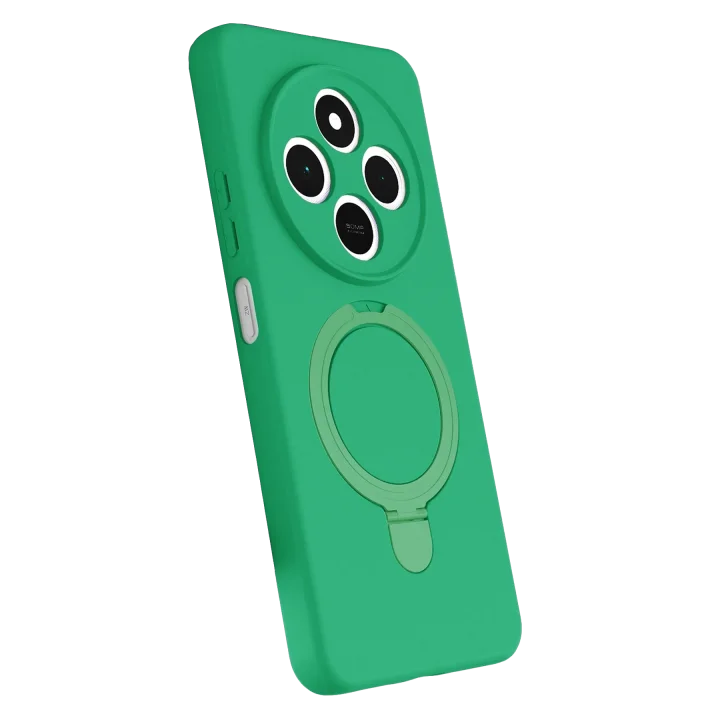 Mey İthalat®  Xiaomi Redmi 14C Regal Magsafe Standlı Kapak - Yeşil