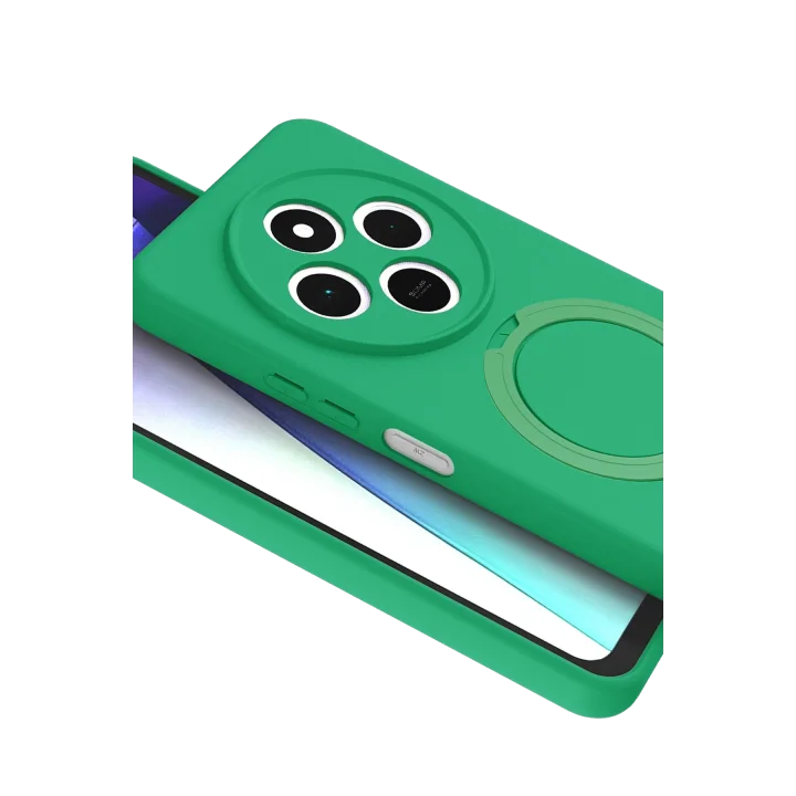 Mey İthalat®  Xiaomi Redmi 14C Regal Magsafe Standlı Kapak - Yeşil