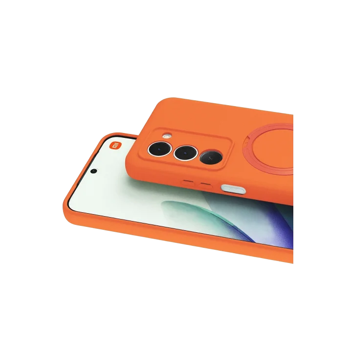 Mey İthalat®  Xiaomi Redmi 15 4G Regal Magsafe Standlı Kapak - Turuncu