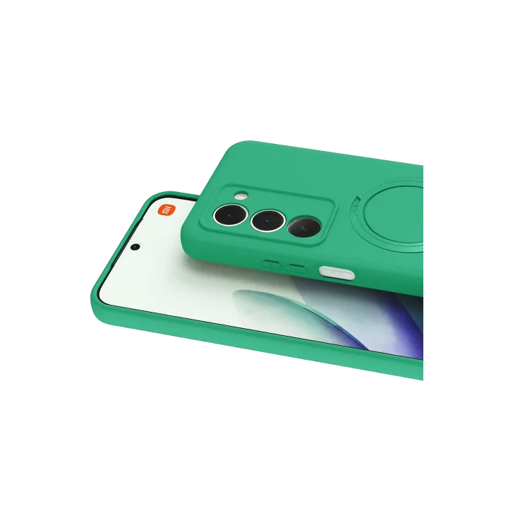 Mey İthalat®  Xiaomi Redmi 15 4G Regal Magsafe Standlı Kapak - Yeşil