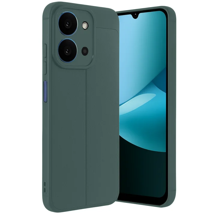 Mey İthalat®  Xiaomi Redmi 15C 4G Auto Focus Kapak - Koyu Yeşil