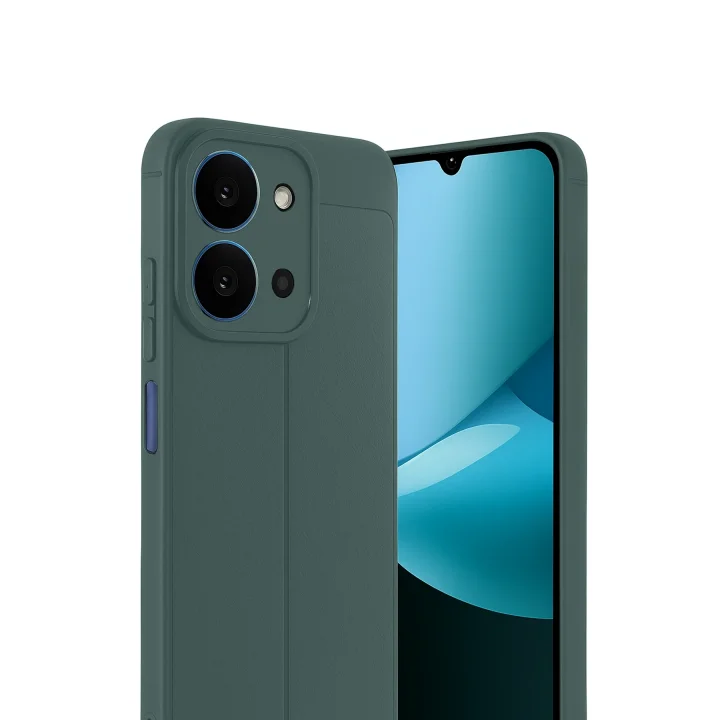 Mey İthalat®  Xiaomi Redmi 15C 4G Auto Focus Kapak - Koyu Yeşil