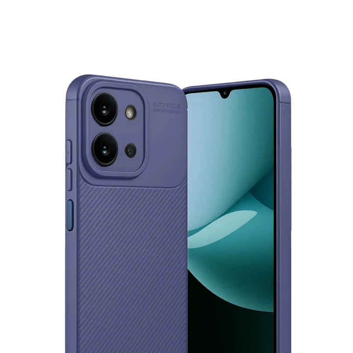 Mey İthalat®  Xiaomi Redmi 15C 4G Auto Focus Karbon Kapak - Lacivert