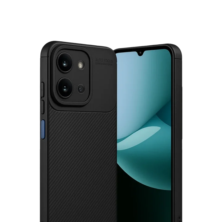 Mey İthalat®  Xiaomi Redmi 15C 4G Auto Focus Karbon Kapak - Siyah