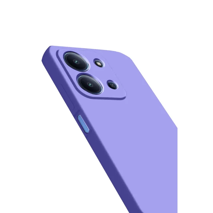 Mey İthalat®  Xiaomi Redmi 15C 4G Nano içi Kadife Silikon - Lila