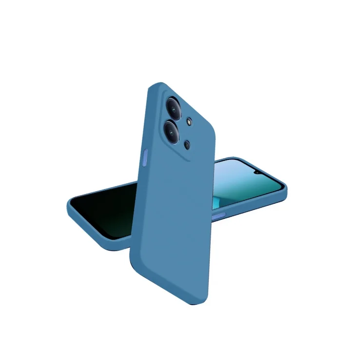 Mey İthalat®  Xiaomi Redmi 15C 4G Nano içi Kadife Silikon - Mavi