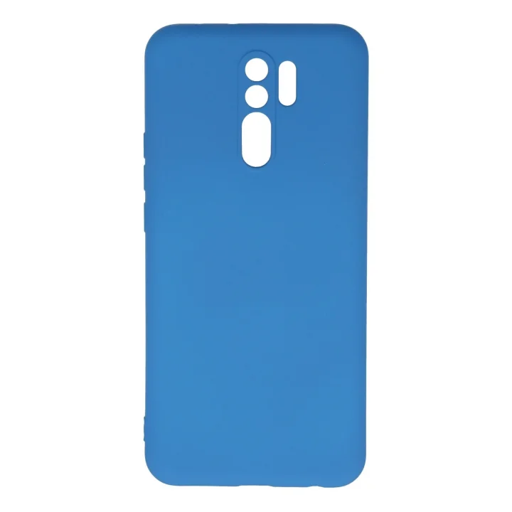 Mey İthalat®  Xiaomi Redmi 9 Kılıf Nano içi Kadife Silikon - Mavi