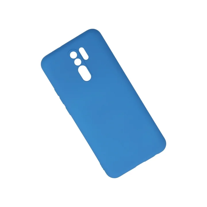 Mey İthalat®  Xiaomi Redmi 9 Kılıf Nano içi Kadife Silikon - Mavi