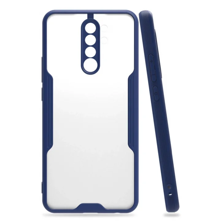 Mey İthalat®  Xiaomi Redmi 9 Kılıf Platin Silikon - Lacivert