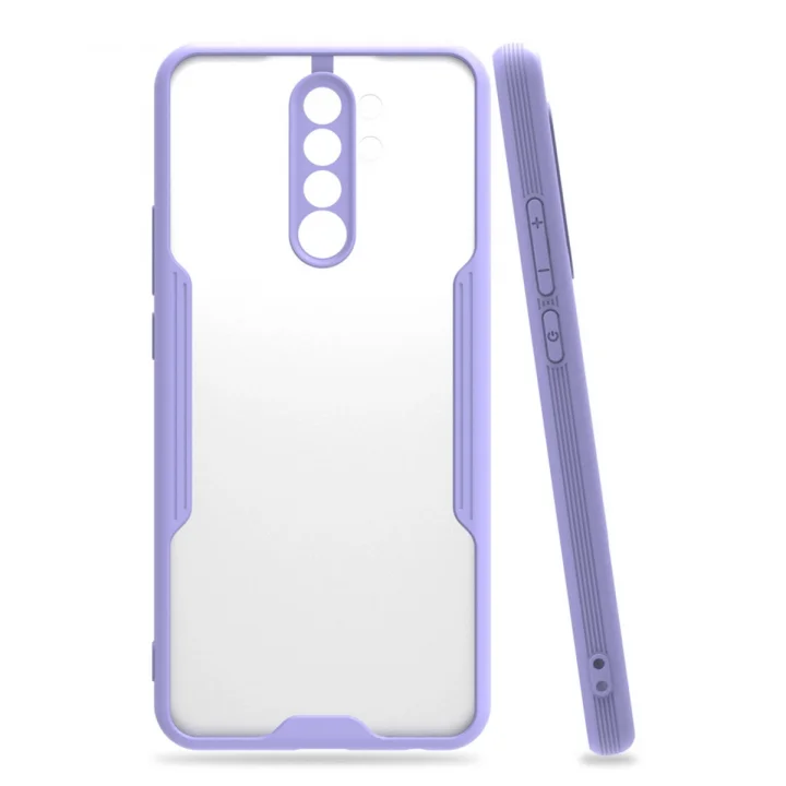 Mey İthalat®  Xiaomi Redmi 9 Kılıf Platin Silikon - Lila