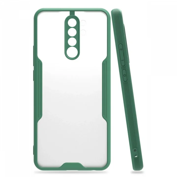 Mey İthalat®  Xiaomi Redmi 9 Kılıf Platin Silikon - Yeşil