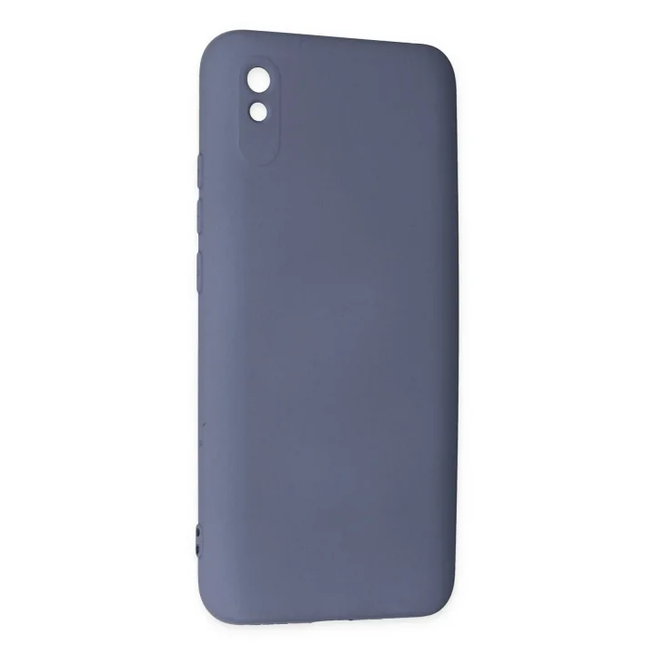 Mey İthalat®  Xiaomi Redmi 9A Kılıf Nano içi Kadife Silikon - Gri