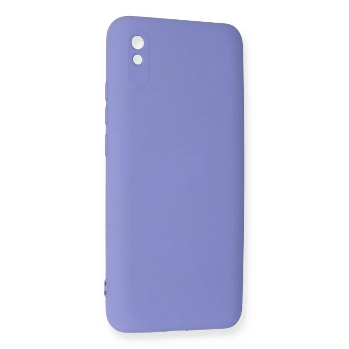 Mey İthalat®   Redmi 9A Kılıf Nano içi Kadife Silikon - Lila